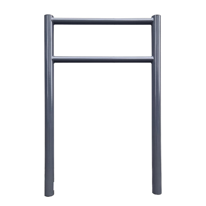 TRUTZHOLM Fahrradanlehnbügel mit Knieholm 115x75 cm Stahl pulverbeschichtet Ø 60 mm Anlehnbügel zum