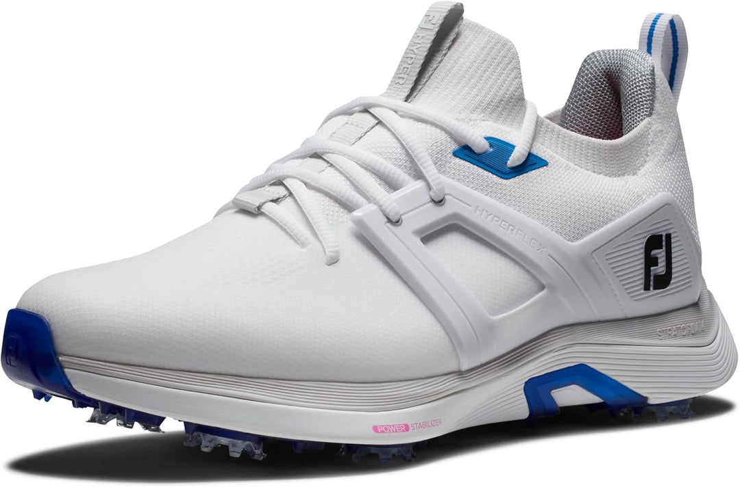 Footjoy Herren Hyperflex Golfschuhe 43 EU White Blue Pink, 43 EU White Blue Pink