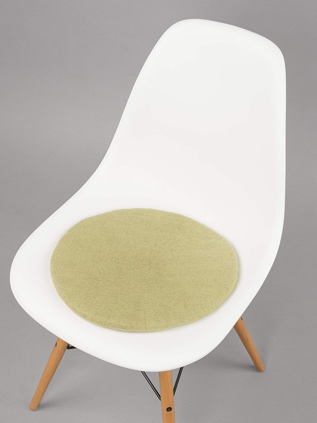 myfelt Flache Filz-Sitzauflage/Stuhlauflage - Pitt - rund, 36 cm, Hellgrün, Hellgrün