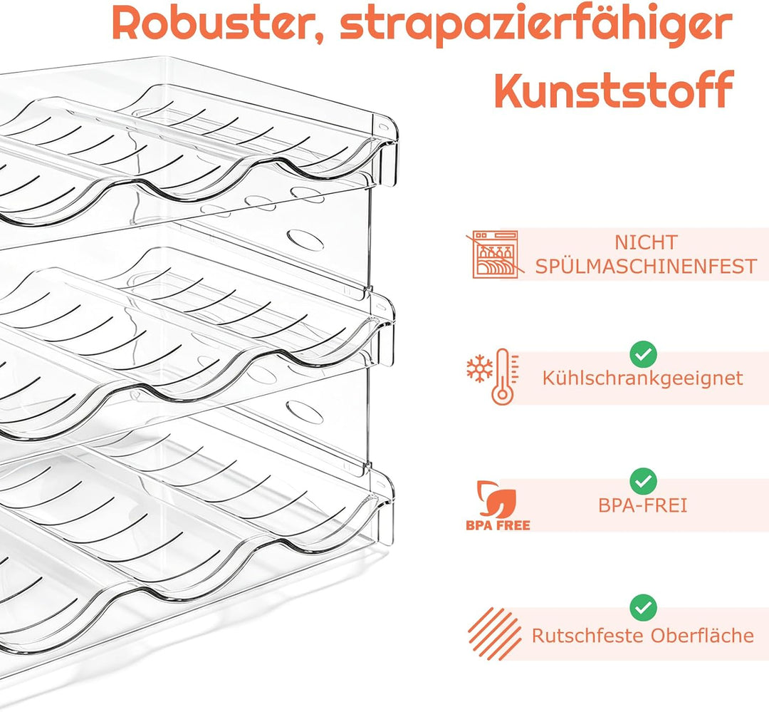 Top-spring Flaschenregal stapelbar, Küchen Organizer, Flaschenhalter Kühlschrank & Schrank Organizer