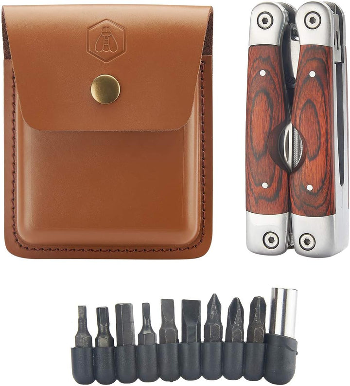 LAGUIOLE - Laguiole 4268486 Edelstahl-Multifunktionszange (8 Funktionen) mit Pakka-Holz-Griff und br