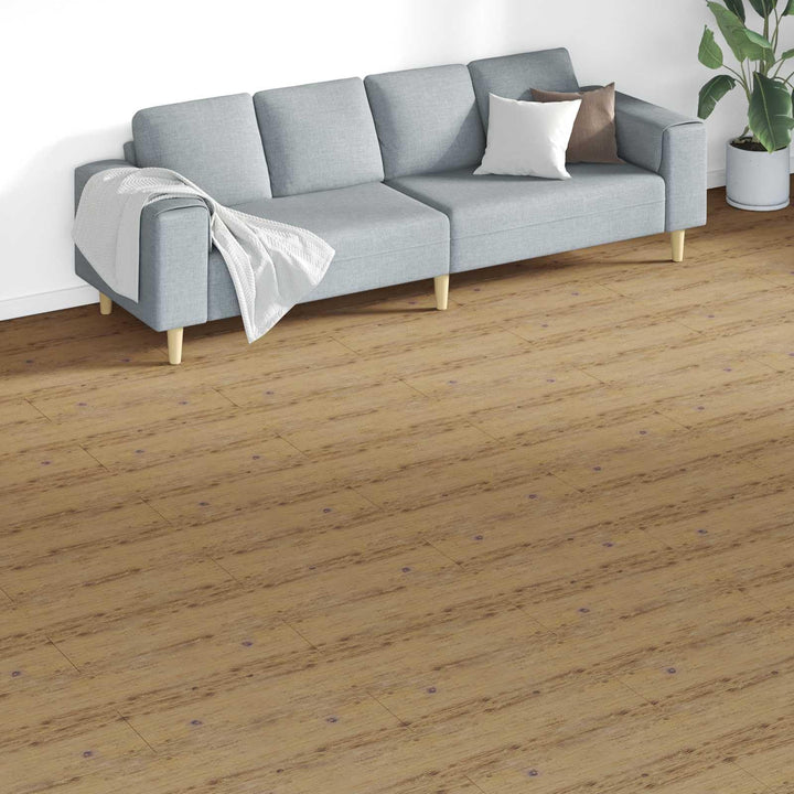 Bodenplanken Walnussbraun PVC 18 Stück 5,26 m² selbstklebend Innenbereich modern robust einfache Ver