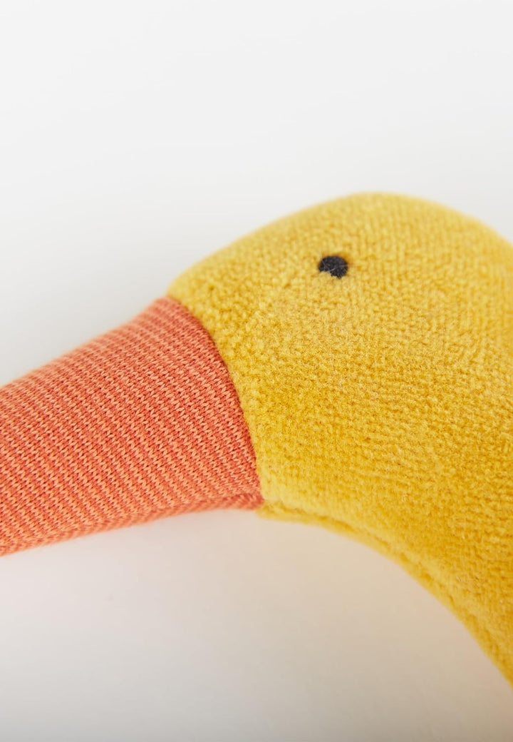 sigikid 39577 Aktivspielzeug Knistertuch, Gelb/Beige/Orange Gelb/Beige/Ente, Gelb/Beige/Ente