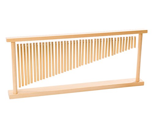 Betzold Musik - Stativ aus Holz mit 40 Bar Chimes + Schlägel - Klangstäbe Musik NoColor, NoColor