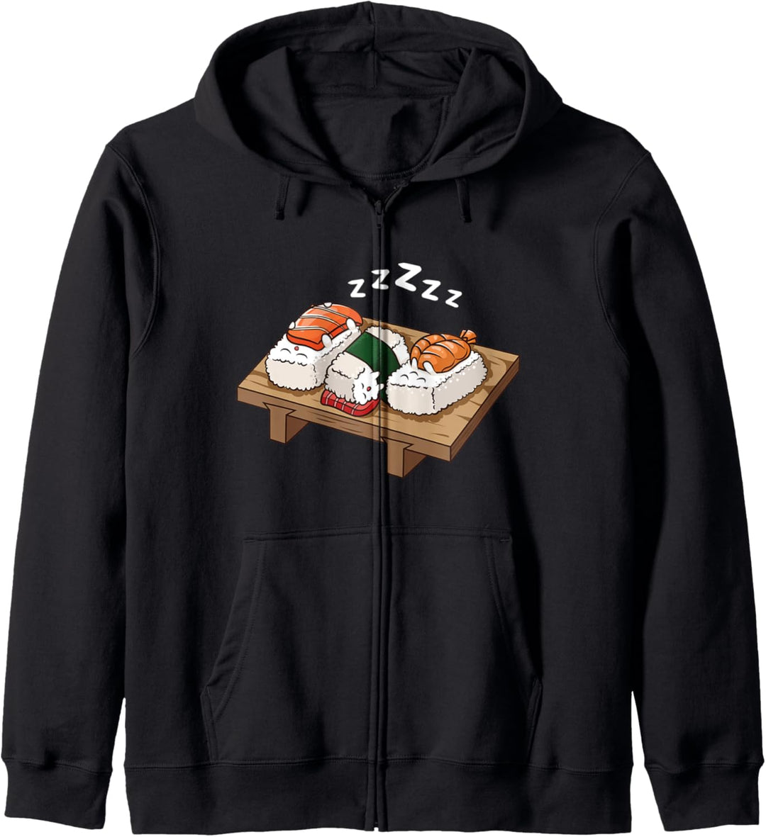 Sushi Fisch Schlafen Lustig Müde Reis Geschenk Kapuzenjacke
