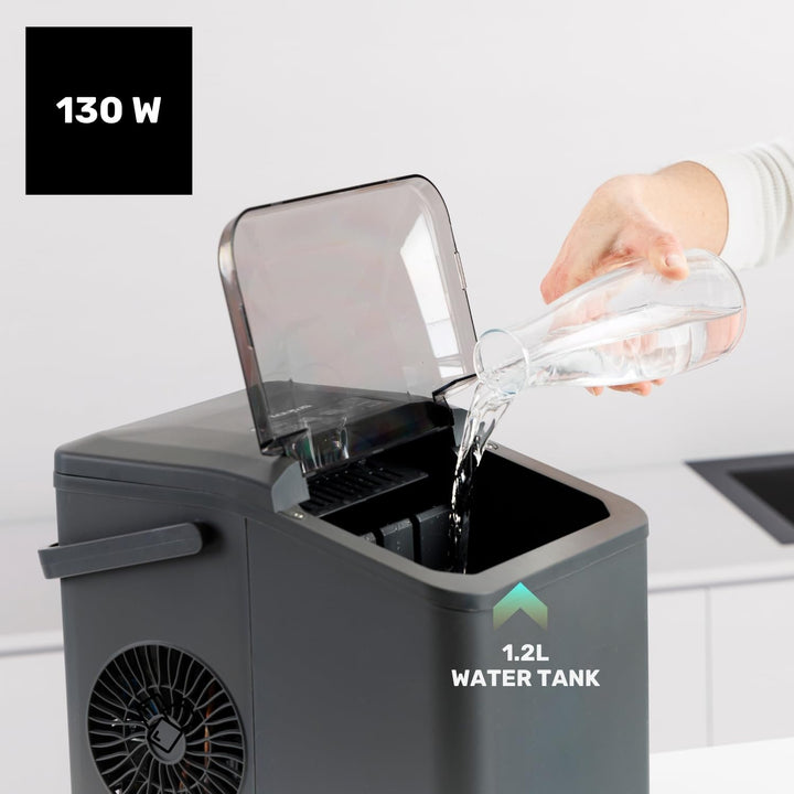 Taurus - Eiswürfelmaschine 130 W | 12 kg/24 h | 6 Min. | 2 Grössen (gross/klein) | ultraleise | Selb