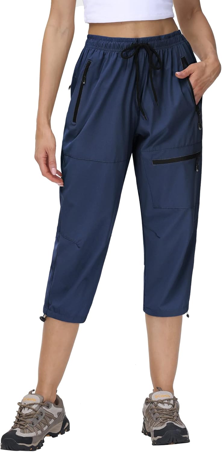 Butrends Wanderhose Damen schnelltrocknend Outdoorhose atmungsaktiv Anti-UV Cargohose Verschleissfes