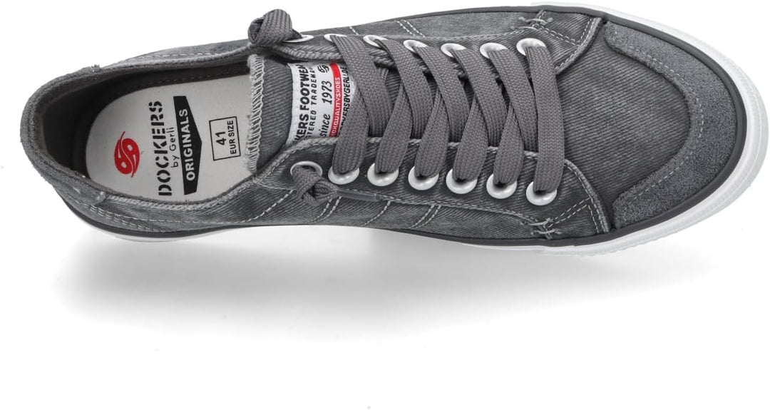 Dockers by Gerli Herren Low-Top Sneaker, Männer Halbschuhe 40 EU Grey 30st027 790200, 40 EU Grey 30s