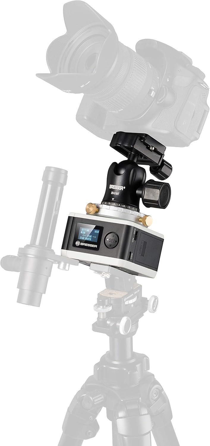 Bresser Teleskop StarTracker Astrofoto Montierung PM-100 für Langzeitaufnahmen oder Zeitraffer Teles