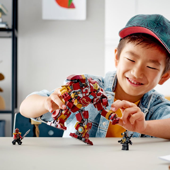 LEGO 76247 Marvel Hulkbuster: Der Kampf von Wakanda, Avengers Infinty War Spielzeug mit Bruce Banner