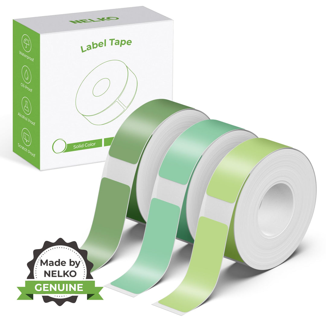 NELKO Original P21 Etikettendruckpapier, 14 x 40 mm, standard-laminierter Etikettenersatz, Mehrzweck