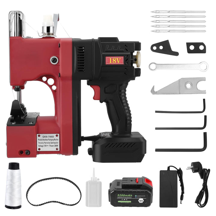 Electric Bag Sewing Machine Portable Bag Sealing Machine Industrial Portable Sewing Machine for Fabr
