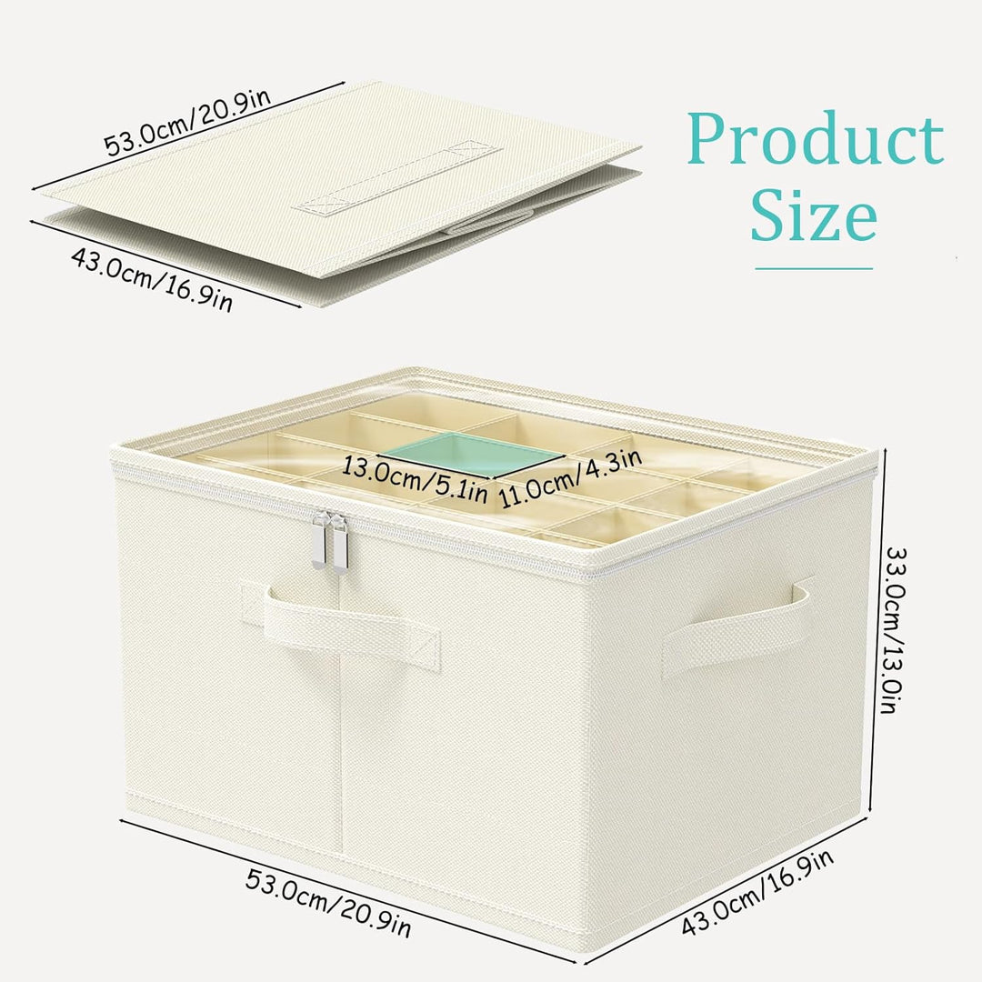 Schuhorganizer für Closet, Passt 16 Paare, Schuhe Organizer mit Durchsichtigem Deckel, Starke Aufbew