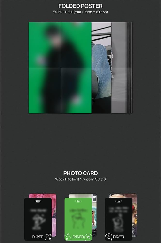 KAI EXO - Rover [Photo Book Ver.2] Album+Folded Poster (+ 1 Folded Poster)