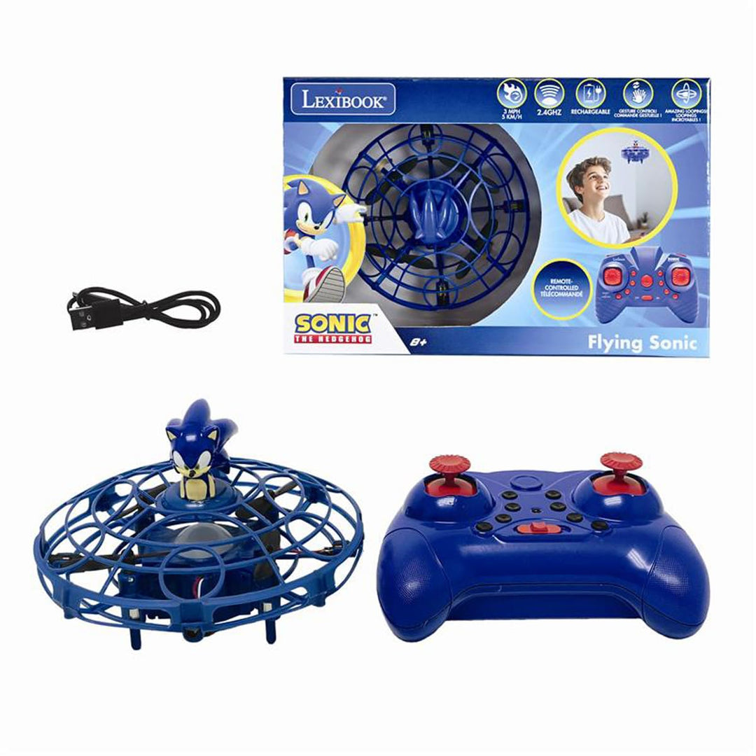 Lexibook, RC UFO Flying Sonic mit Lichtern und Gestensteuerung, freihändige Steuerung mit wiederaufl