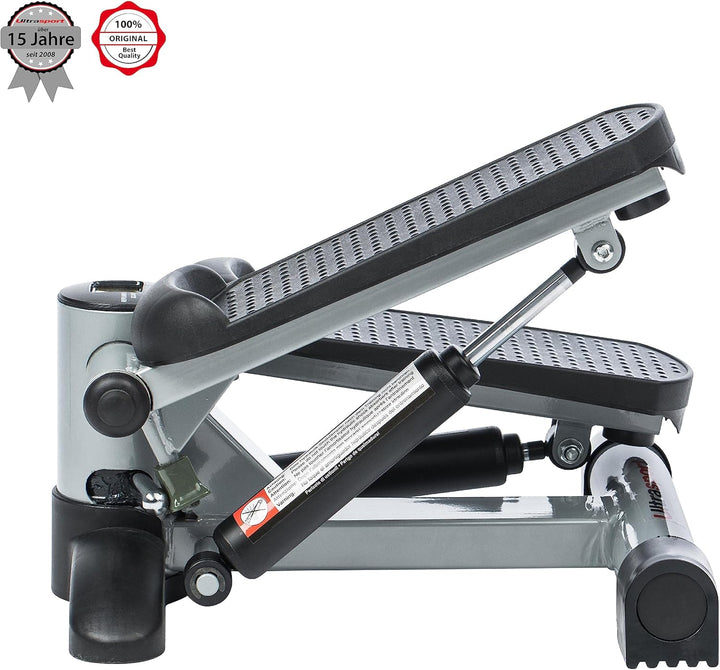 Ultrasport Swing Stepper, Up-Down Stepper, Stepper mit oder ohne Trainingsbänder, Ganzheitliches Sch