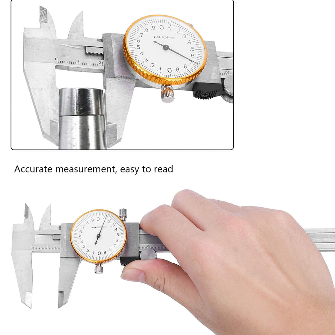 Zifferblatt Messschieber, rostfrei Hochhärte 0-150 mm Messschieber, für Messinstrument DIY Werkzeuge