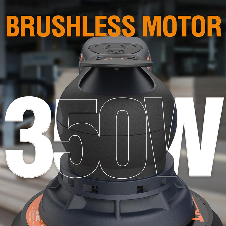 MAXXT Exzenterschleifer, 150 mm (6 Zoll), bürstenloser Motor, 230 V, 2,5 mm Exzenterhub, Schleif- un