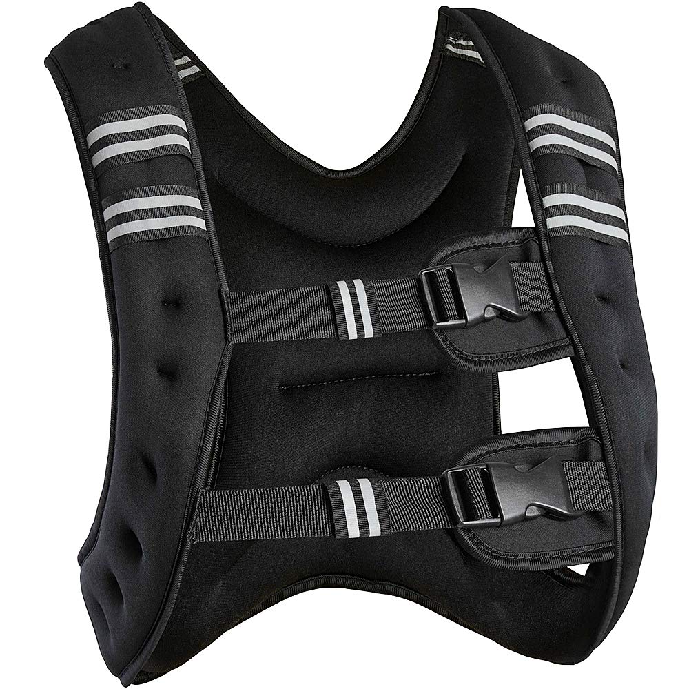 FOXCUP Gewichtsweste, 10 kg, verstellbar, Schwarz, Sportlich, für Crossfit, Krafttraining, Street Wo