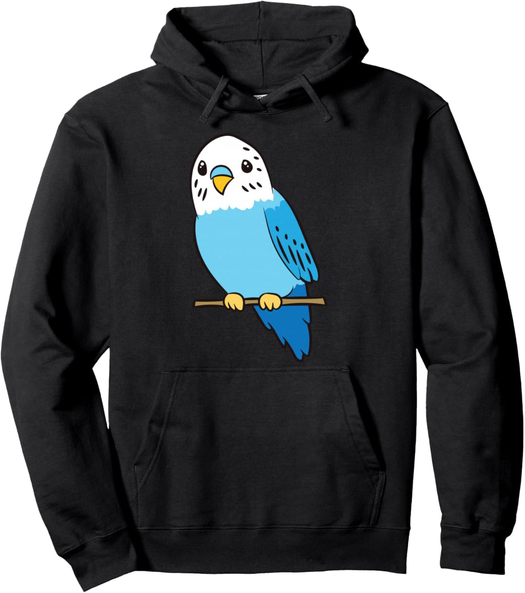 Wellensittich Sittich Vogel Blausittich Pullover Hoodie