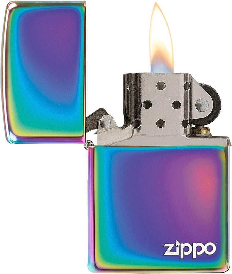 Zippo Feuerzeug – mit Logo, Messing, Spectrum, 3,5x1x5,5 cm, Spectrum