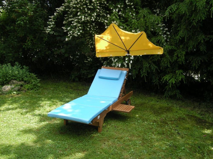 Fächerschirm Holly'sun Kleiner FÄCHER Schirm - LIEGESTUHL - STABIELO - Exklusiver Farbe BEIGE - BEZU