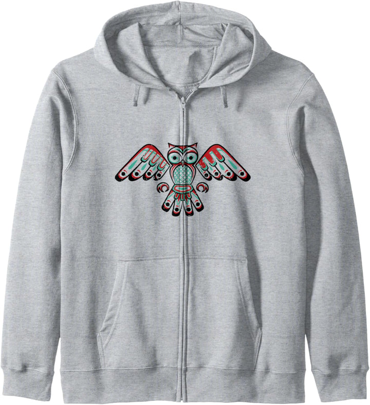 Indianer Eule Astrologisches Zeichen Indian Zodiac Kapuzenjacke