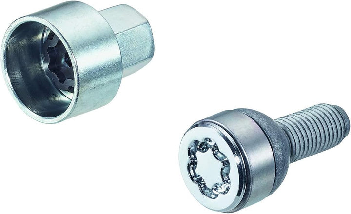 28018SL Radsicherungsbolzen SL (Ultra High Security) M14x1.5, Kugelsitz R13, Schaftlänge 26,7mm, Ges