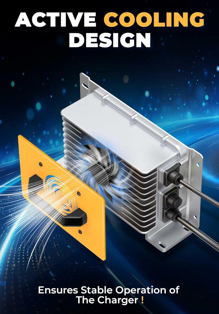 58,4V 35A LiFePO4 Lithium Batterie Ladegerät für 48V(51,2V) Lithium Eisenphosphat, Ladegerät für Lit