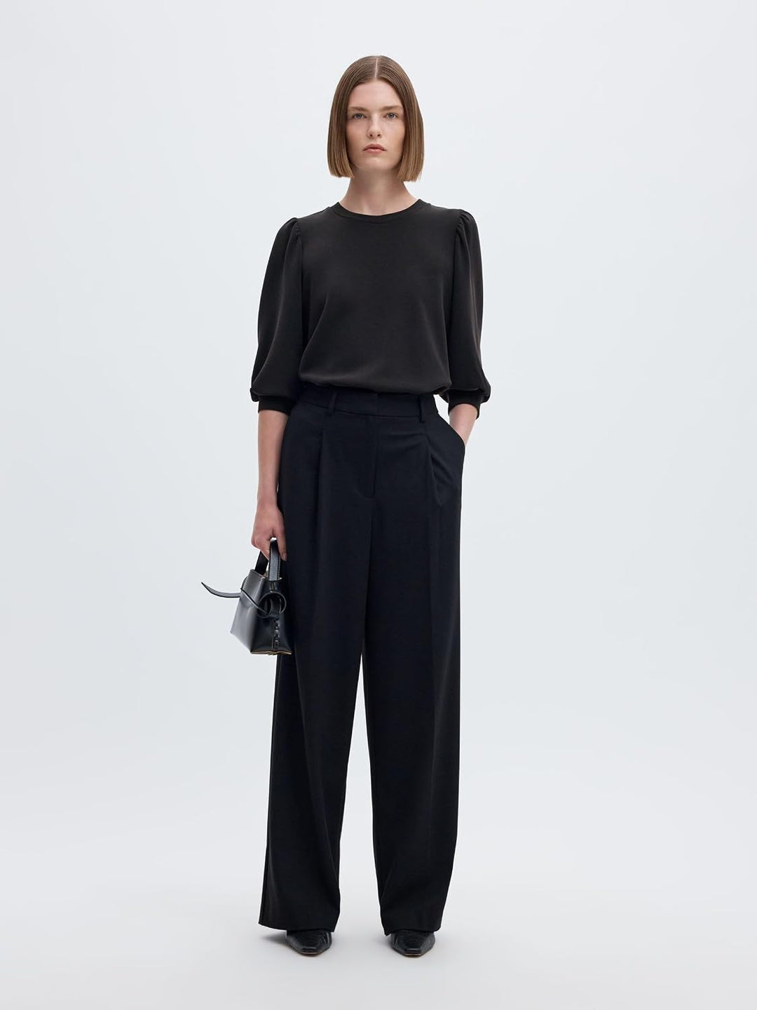 SELECTED FEMME Female Sweatshirt Puffärmel XS Schwarz, XS Schwarz