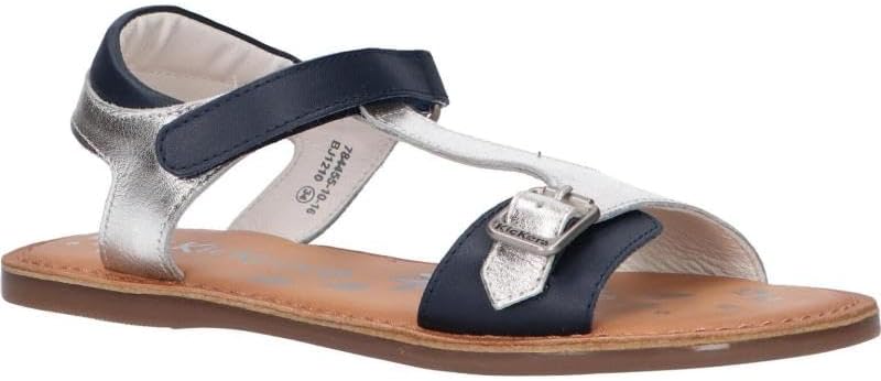 Kickers Mädchen Diazz Sandale 28 EU Marinesilber, 28 EU Marinesilber