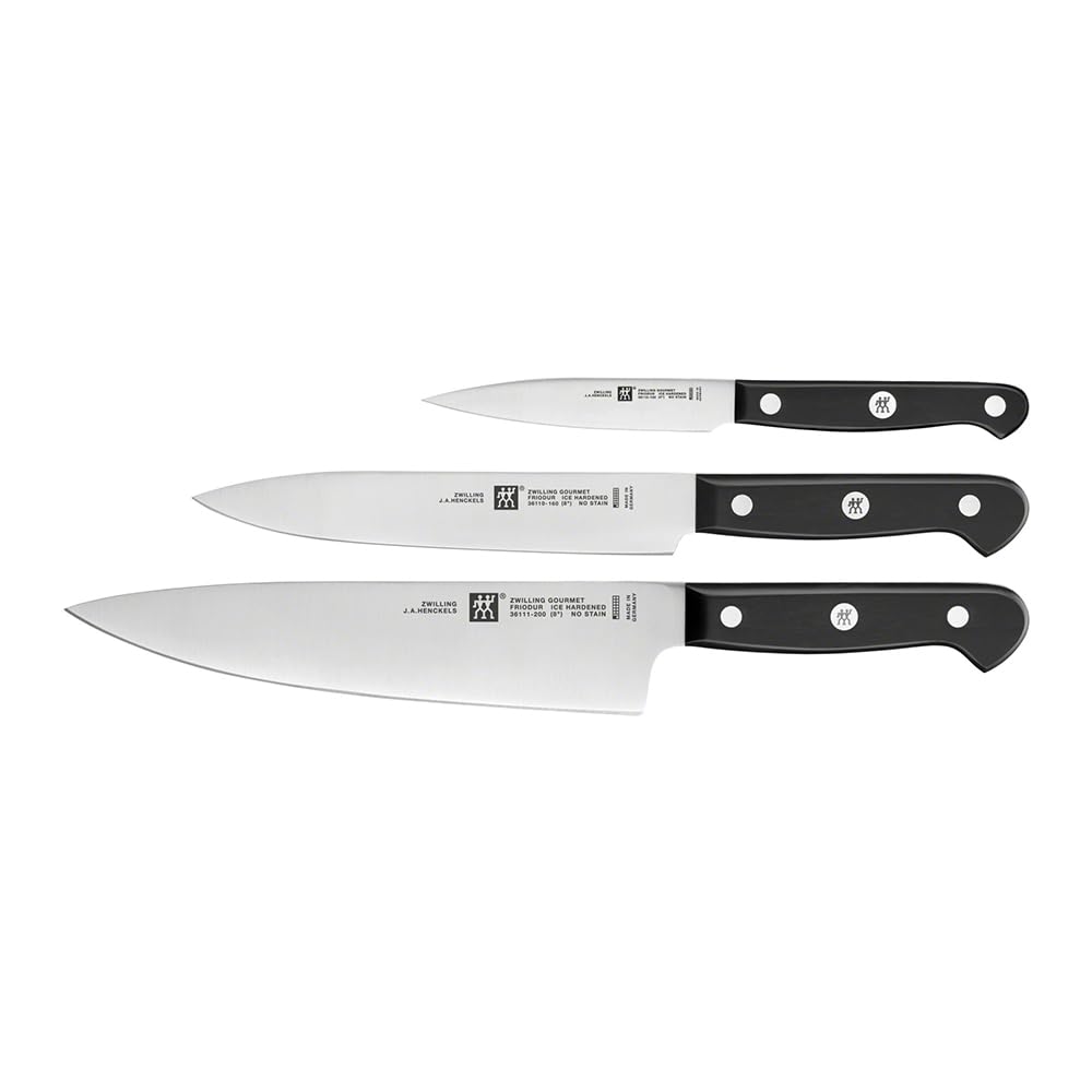 ZWILLING Gourmet Messerset, 3-tlg. 38 x 28 x 28 cm Silber / Schwarz