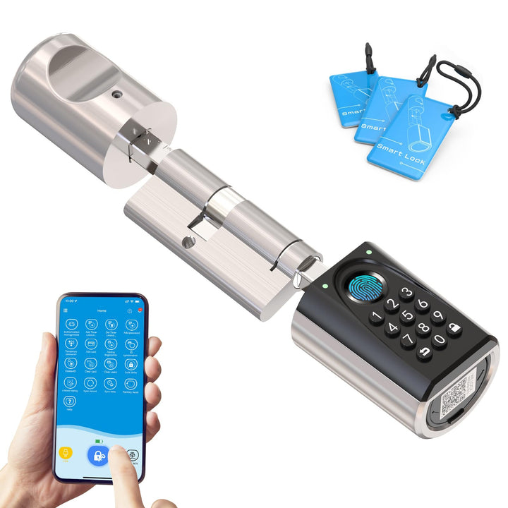 WELOCK ToucA51 Pro Elektronisches Türschloss Fingerabdruck mit Passwort,RFID Karte,APP und WiFi,Fing