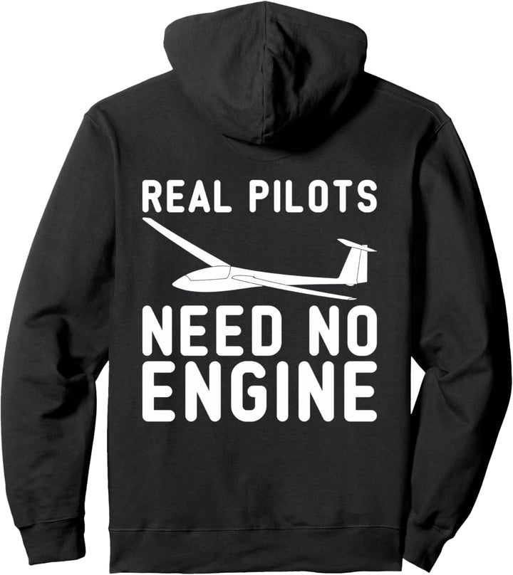 Segelflieger echter Pilot Segelflugzeug Thermik Pullover Hoodie