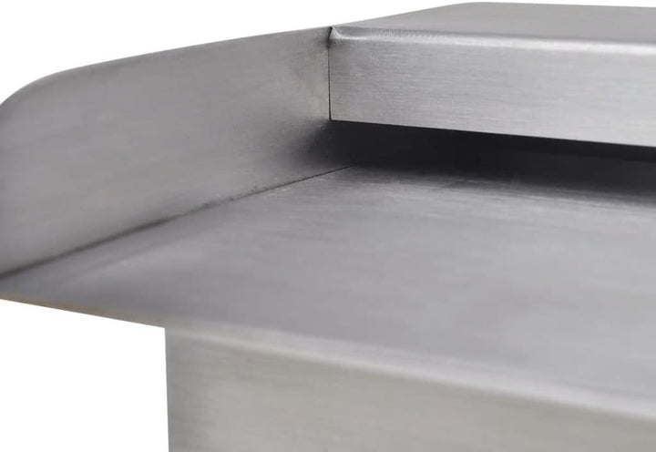 yorten Rechteckige Wasserfall Wasserfont?ne Dekorativ Pool-Font?ne aus Edelstahl 30 x 11,5 x 8 cm (B