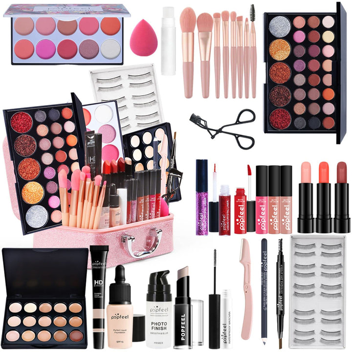 Professionelles Make-up Sets, MKNZOME Schminkkoffer Schminke Set Damen Schminkset Makeup Paletten Ko