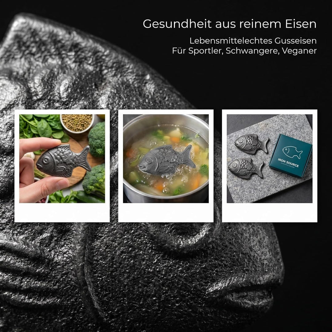 Toyvian 2 Stück Veganer Eisenfisch Fischförmiges Eisenpräparat Natürliches Eisen Für Sportler Eisenf