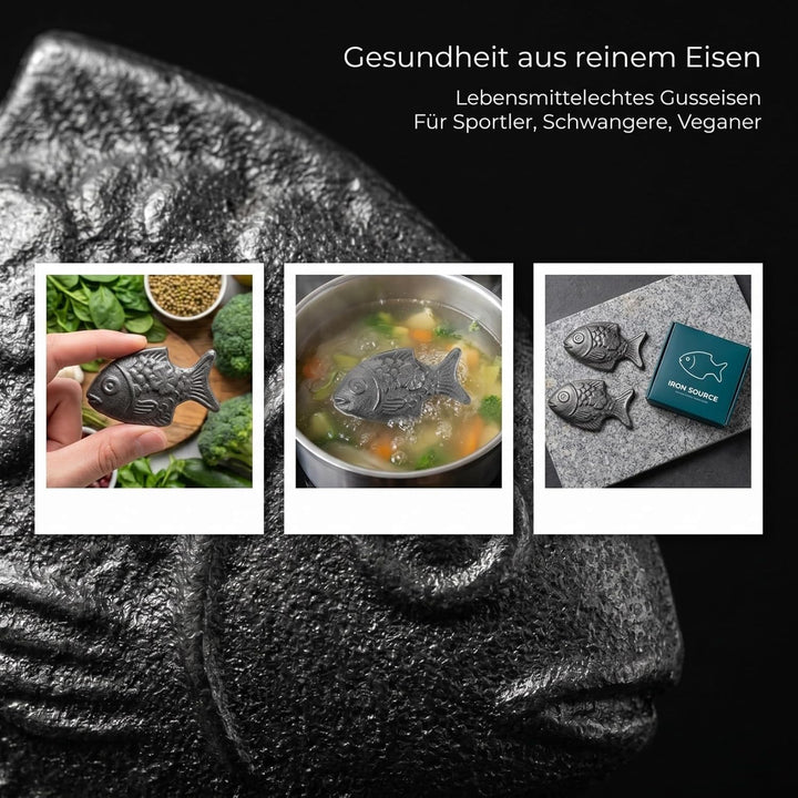 Toyvian 2 Stück Veganer Eisenfisch Fischförmiges Eisenpräparat Natürliches Eisen Für Sportler Eisenf