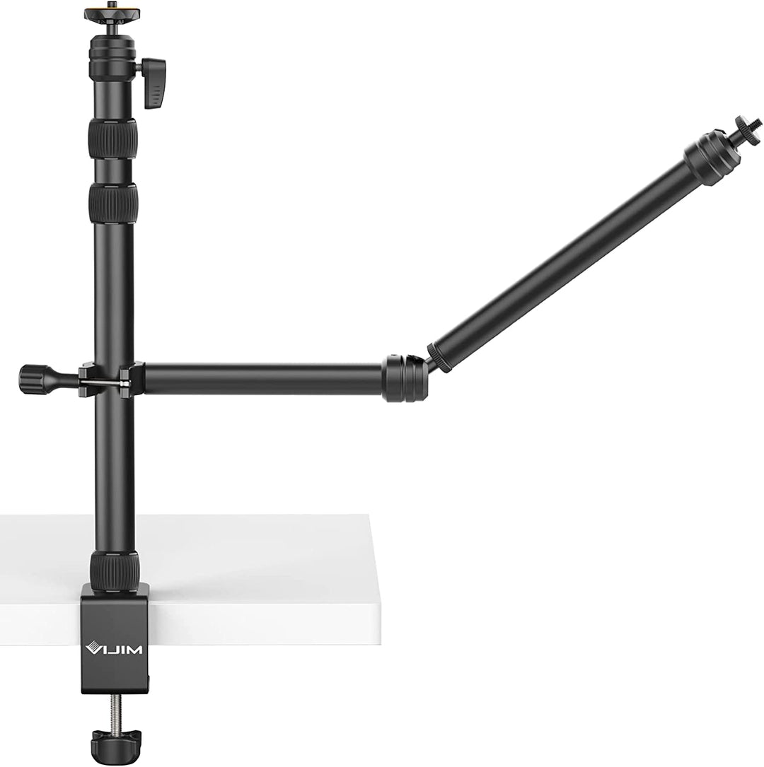 VIJIM LS11 Verstellbares Doppelarm-Tischstativ – mit Tischklemme