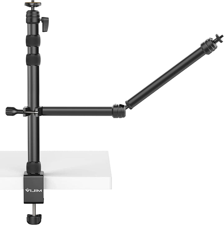 VIJIM LS11 Verstellbares Doppelarm-Tischstativ – mit Tischklemme