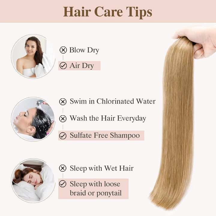 TESS Tape Extensions Echthaar Blond 40 Stück 45 cm Haarverlängerungen Remy Human Hair günstig 100 g