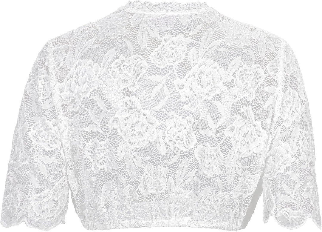 Dirndlbluse Damen Trachtenbluse Creme Dirndl Bluse für Bavarian Oktoberfest, 22jb107-weiss