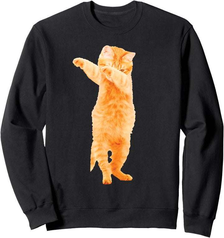 Dabbing Cat Kitten Fun Dab Dance Kitty Fun Geschenk Sweatshirt