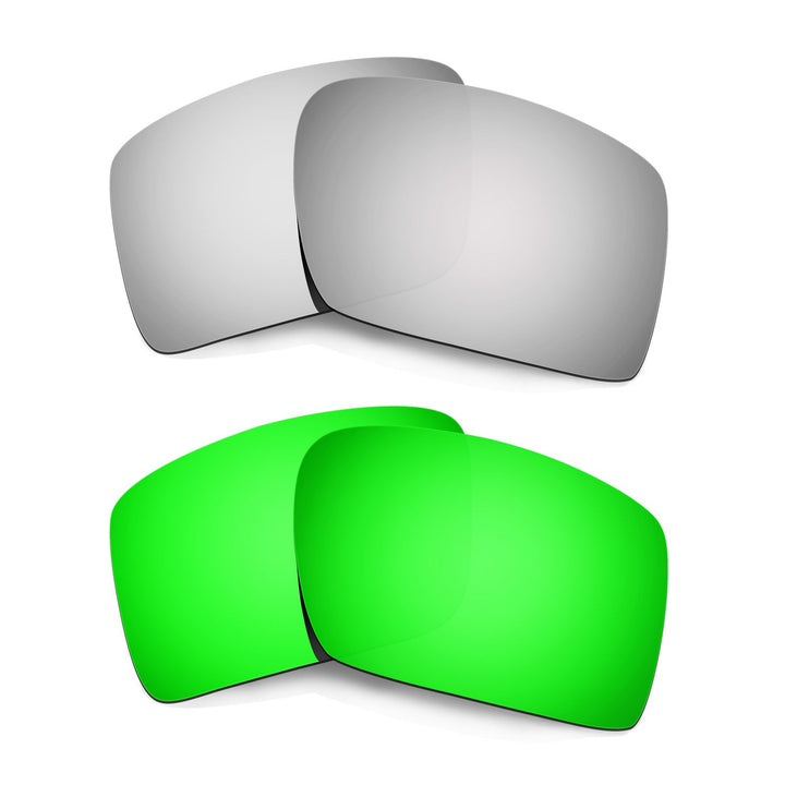 HKUCO Plus Replacement Lenses For Oakley Eyepatch 2-2 pair Combo Pack