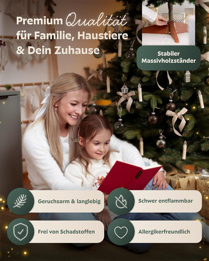 Håvn ® Premium Künstlicher Weihnachtsbaum 180cm | Naturgetreue Optik, Extra Dichte Zweige, Inklusive