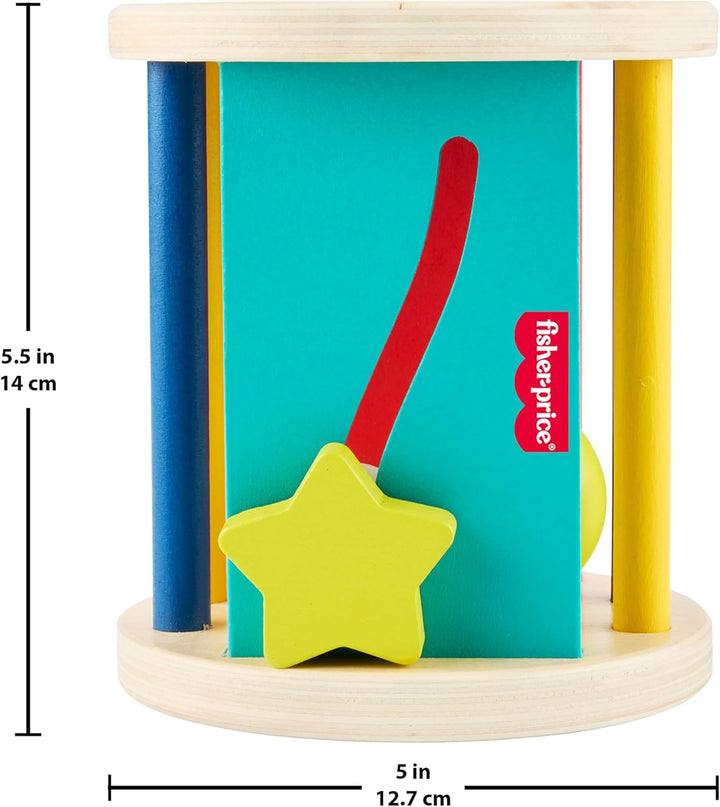 Fisher-Price Babyspielzeug, Krabbelspass Rollspielzeug zur Entwicklung der Sinne und der Feinmotorik