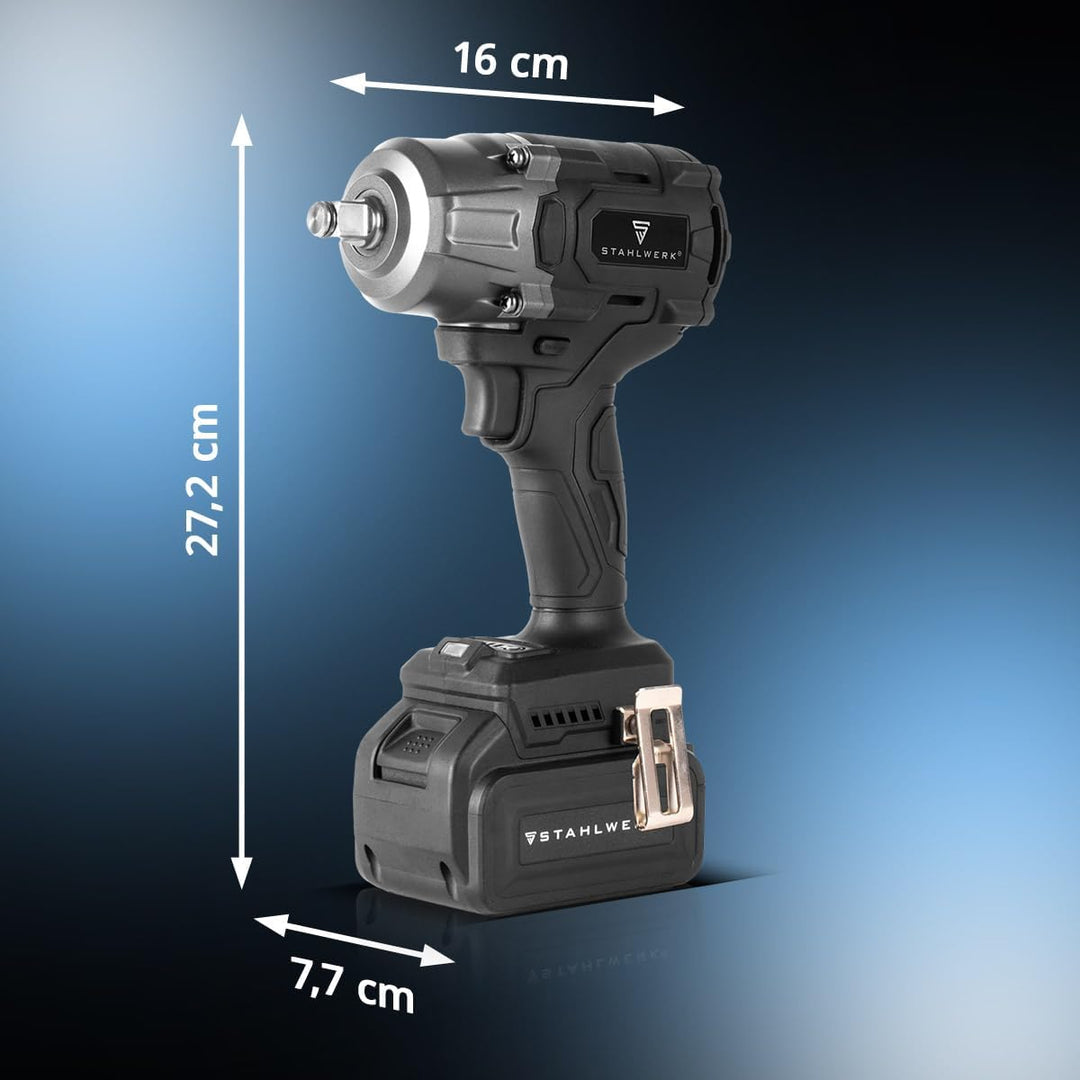 STAHLWERK Akku-Drehschlagschrauber ADS-880 ST – 20 Volt-System, Brushless-Technologie, Akku-Schlagsc