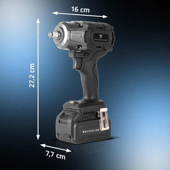 STAHLWERK Akku-Drehschlagschrauber ADS-880 ST – 20 Volt-System, Brushless-Technologie, Akku-Schlagsc