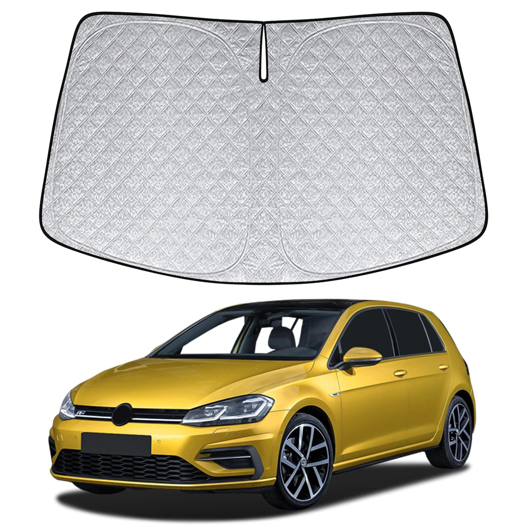 Auto Frontscheibe Sonnenschutz Ersatz für VW Golf 7 MK7 2014-2020, Faltbar Sonnenschirm Abdeckungen,