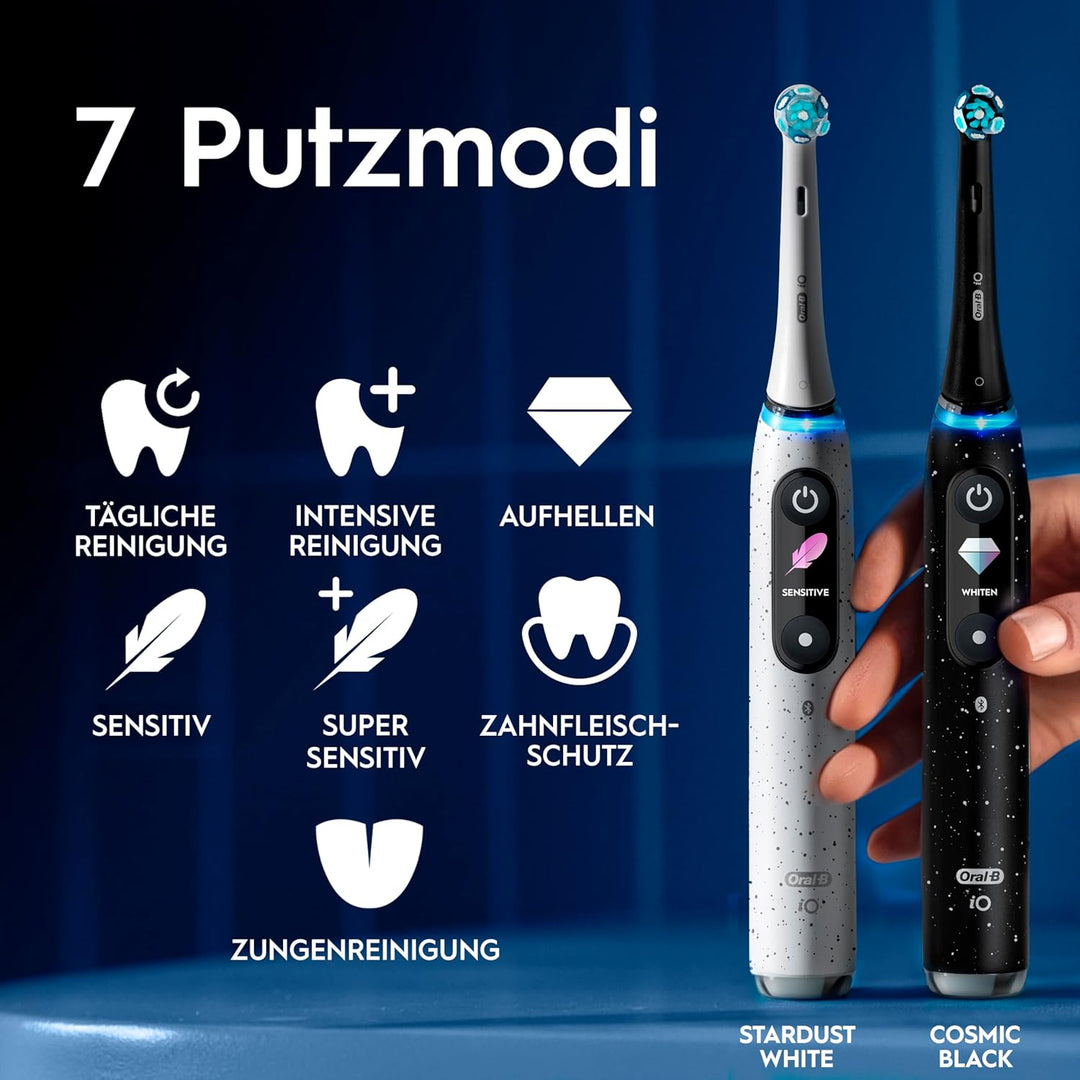 Oral-B iO Series 10 Plus Edition Elektrische Zahnbürste/Electric Toothbrush, PLUS 3 Aufsteckbürsten